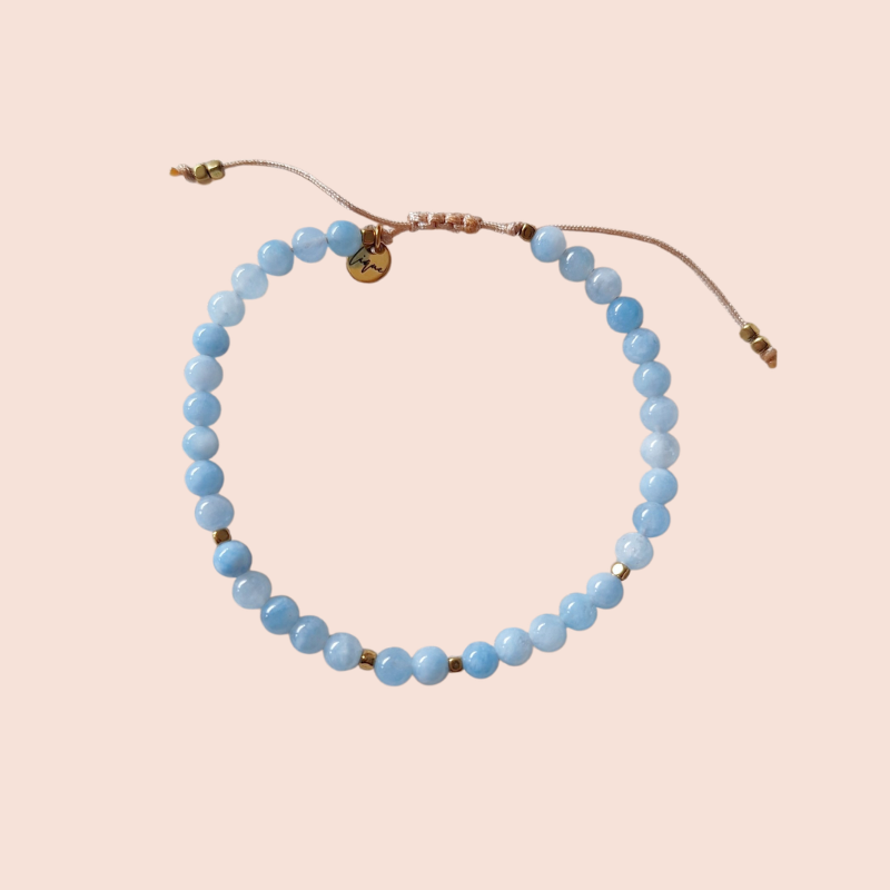 aquamarijn armband hooikoorts kalmerend sieraad