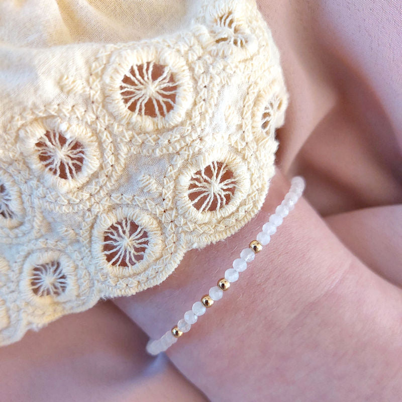 armband edelsteen rozenkwarts