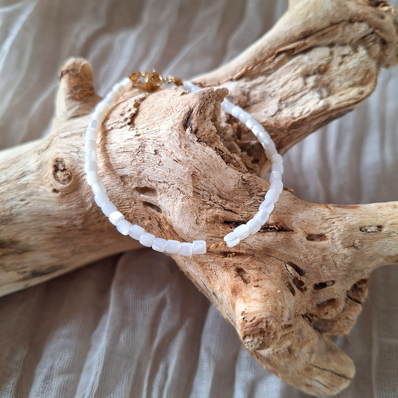 Parelmoer schelp armband
