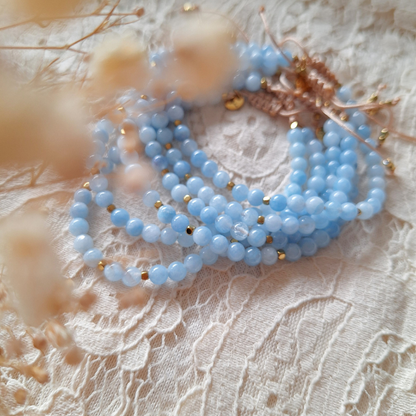 aquamarijn armband hooikoorts handgemaakt cadeau