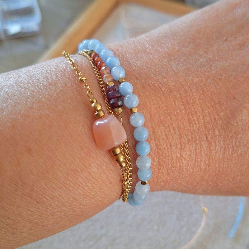 aquamarijn armband ademhaling rust hooikoorts