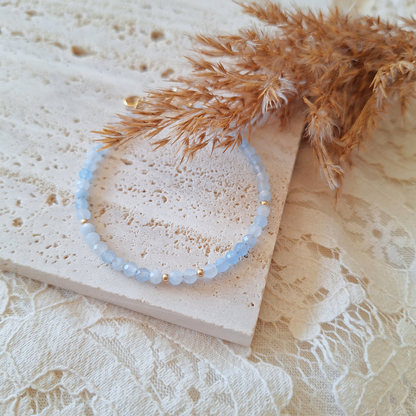 aquamarijn goldfilled armband hooikoorts luxe