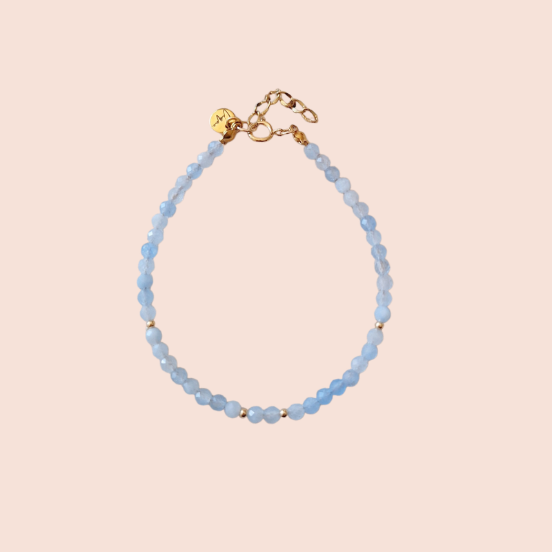 aquamarijn goldfilled armband spiritueel