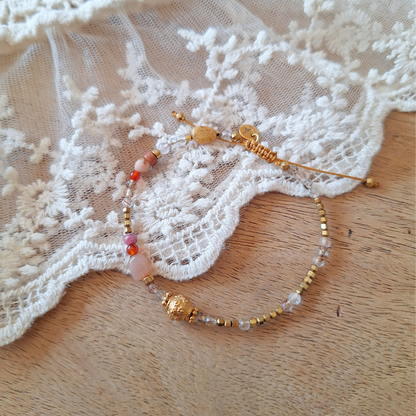 rutielkwarts armband boho handgemaakt
