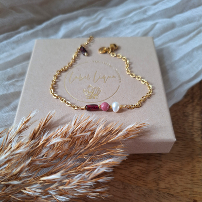 Granaat armband cadeau - Label Lique