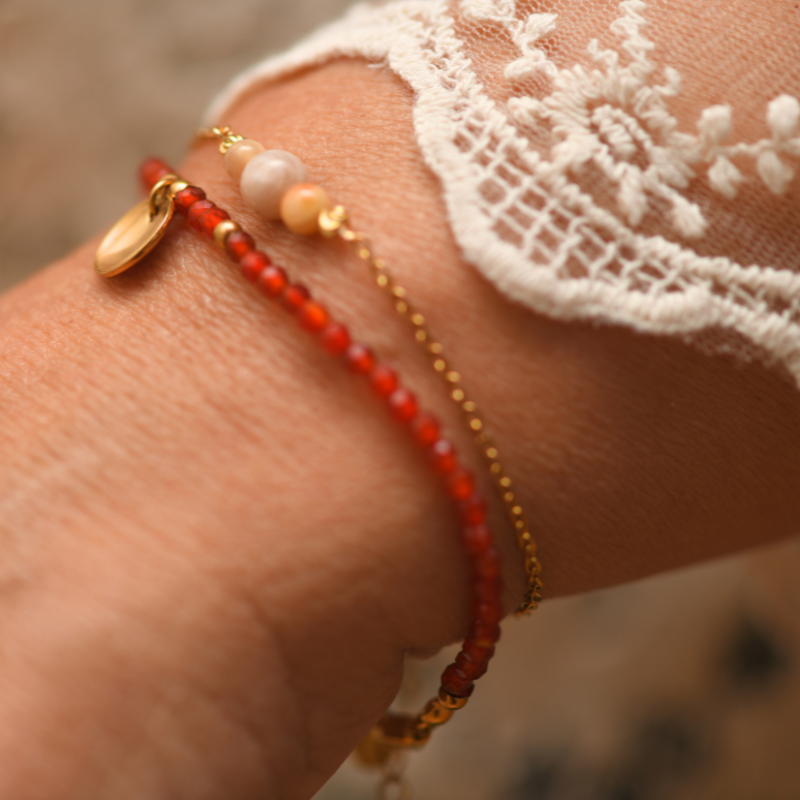Maansteen affirmatie armband