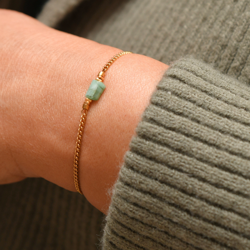 Smaragd armband goud