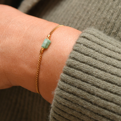 Smaragd armband goud