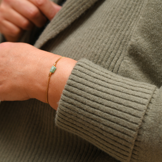 Smaragd armband goud