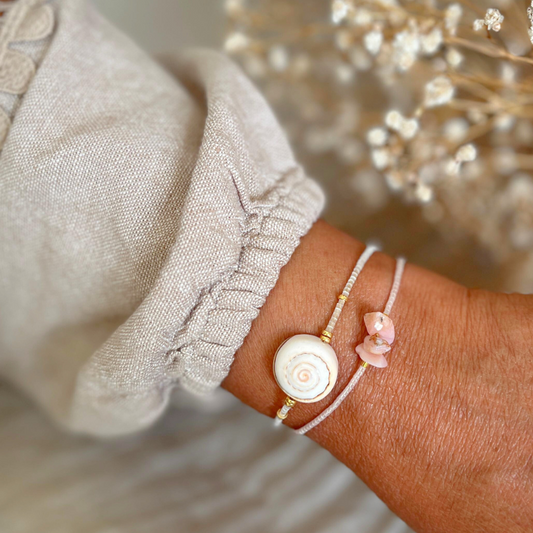 Roze opaal armband - Label Lique