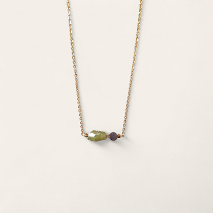 Vessonite ketting