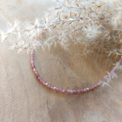 armband edelsteen toermalijn roze goldfilled winkel