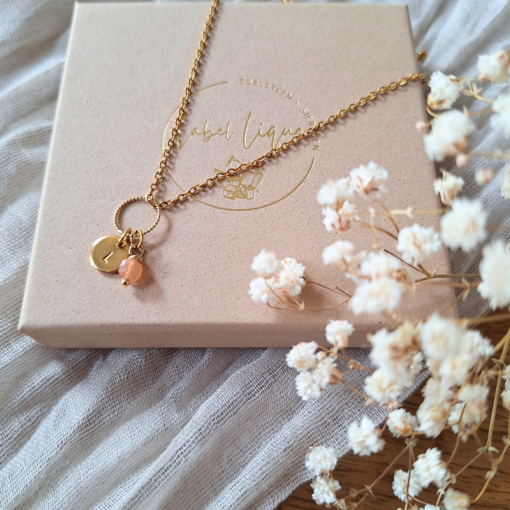 Loving Letters ketting met edelsteenbedel