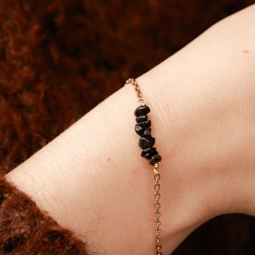 zwarte spinel armband