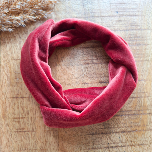 Haarband boho bordeaux roze - Label Lique