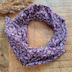 Haarband boho paisley paars