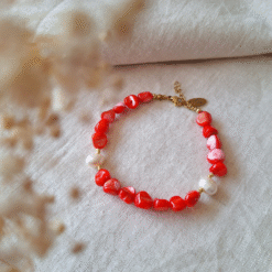Schelp parel armband